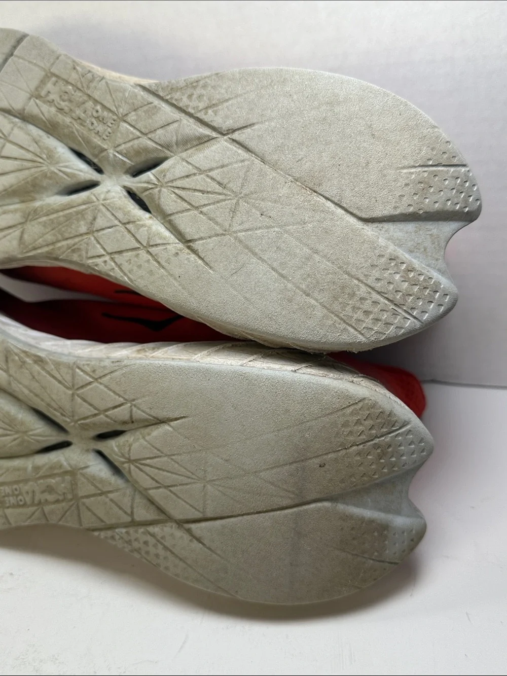 Hoka Men’s Red Running Shoes Lace-Up Size 13